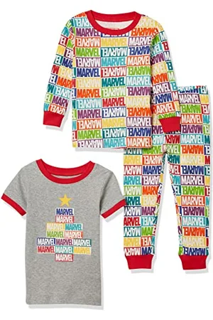 Amazon Disney | Marvel | Star Wars Set da Notte Pigiama in Flanella Unisex Bambini e Ragazzi, , 9 anni