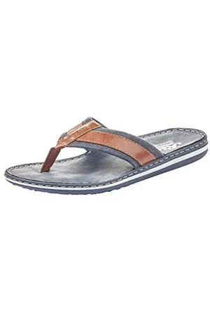 Rieker Frühjahr/Sommer 21095, Infradito Uomo, Marrone (Peanut/Navy 24), 45 EU