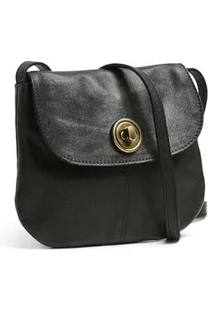 Pieces® Pctotally Royal Leather Party Bag Noos - Borse a tracolla Donna, (Black), 5x15x18 cm (B x H T)