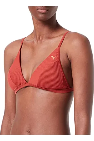 PUMA Swimwear Ribbed Triangle, Top Bikini Donna, , S