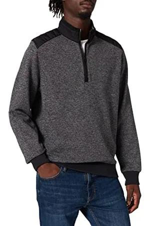 Bugatti 8550-85062 Maglione Cardigan, Grigio, S Uomo