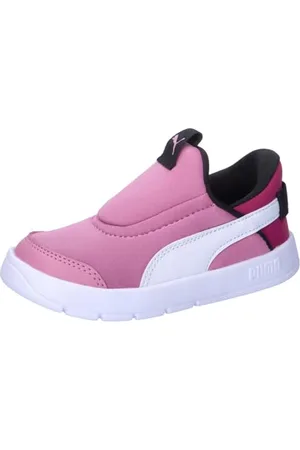 PUMA Courtflex v3 SLIPTECH Inf, Sneaker Unisex-Bimbi 0-24, Mauved out White, 20 EU