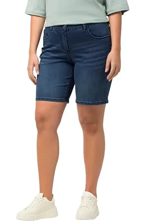 Ulla Popken Basic Bermuda aus Denim, Bermuda