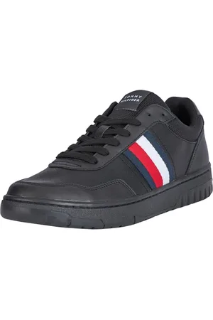 Tommy Hilfiger Uomo Sneakers Court Low Top, (Black), 41