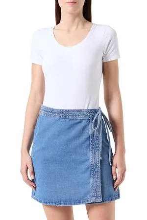 ONLY Onlvilla Wrap Tie Skirt DNM Gua Noos Gonna, , S Donna