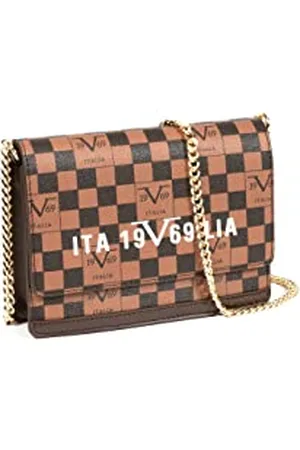 19V69 Italia Women Handbag LEANDRA Taupe-Grey-Dark Brown GOLD