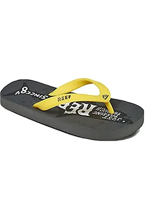Reef Grom Switchfoot - Sandali Bambino, Multicolore (Grey/Yellow Shark), 23/24 EU