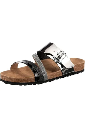 LICO Bioline Lady, Ciabatte, Donna, Grigio (Anthracite), 36 EU