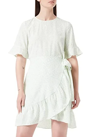 VERO MODA Vmhenna 2/4 O-Collo Abito Corto Noos Avvolgente, , M Donna