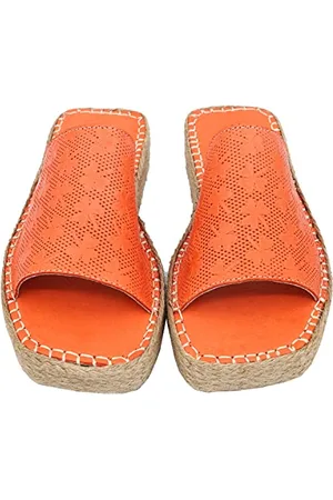 Bonateks Derbtrlk100043, Sandali con Zeppa Donna, Colore: Arancione, 38 EU