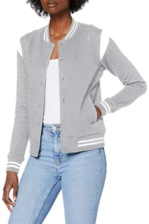 Urban classics Ladies Organic Inset College Sweat Jacket Giacca, , 5X-Large Donna