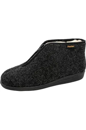 Fischer Fischer Frank, Pantofole a Stivaletto Uomo, Nero (Anthrazit 205), 45 EU
