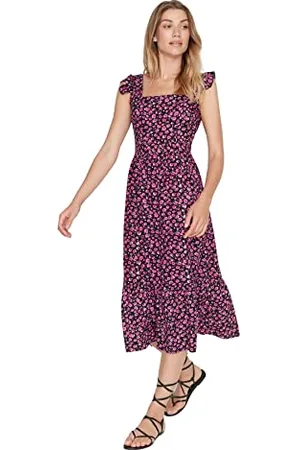 Trendyol Regular Fit Woven Dress Women Midi A-Line Abito in Tessuto dalla vestibilità Regolare, , 72 Donna