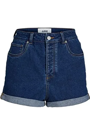 JJXX Jxhazel - Mini Pantaloncini HW AKM, Denim Blu Medio, Dettagli: akm2a, XS Donna