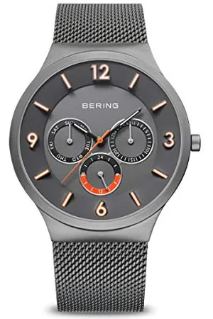Bering Uomo Analogico Quarzo Classic Orologio con Cinturino in Acciaio inossidabile Cinturino e Vetro zaffiro