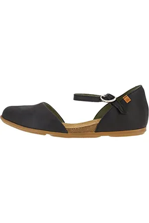 El Naturalista Donna Sandali Chiusi Stella, Signora Sandali,Protezione per Le Dita dei Piedi,Sandalo,Black,41 EU / 7.5 UK