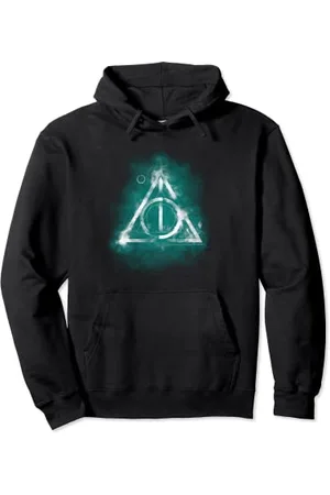 Harry Potter Geometric Deathly Hallows Felpa con Cappuccio