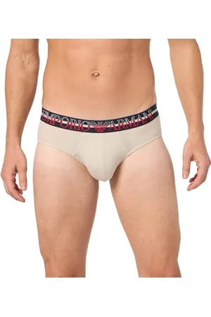 Emporio Armani Microfiber Essential Brief, Slip Uomo, (Nude), S