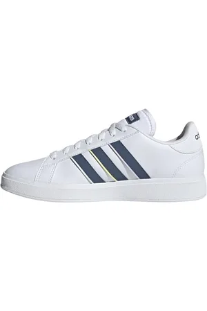 adidas Grand Court Base 2.0 Shoes, Scarpe Donna, Cloud White/preloved Ink/Crystal Jade, 38 2/3 EU