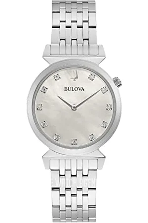 BULOVA Orologio Analogico al Quarzo Unisex Bambini con Cinturino in Acciaio Inossidabile 96P216