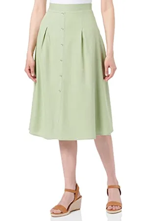 VERO MODA Vmjesmilo HW Calf Skirt Wvn Ga Noos Gonna, , X-Small Donna