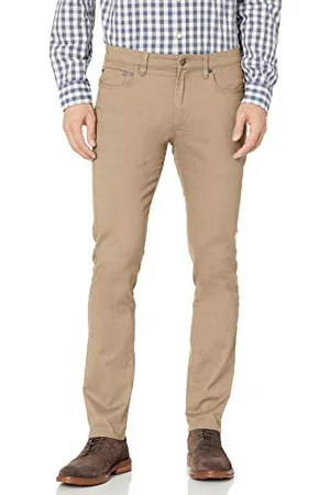 Amazon Pantaloni in Twill Elasticizzati con 5 Tasche Skinny Uomo, , 36W / 28L