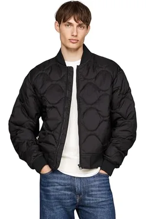 Tommy Hilfiger Uomo Giacca Trapuntata Onion Quilted Bomber Giacca da Mezza Stagione, (Black), XL