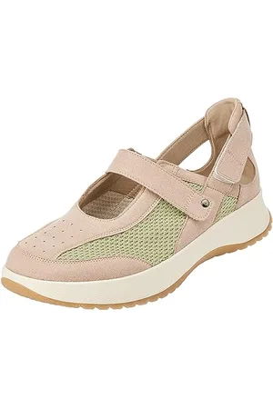 Berkemann Kari, Scarpe da Ginnastica Donna, Beige/Verde, 42 EU
