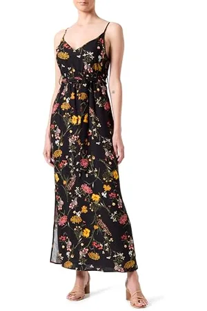 VERO MODA Vmeasy Joy Slit Maxi Abito con Scollo a V, , XS Donna
