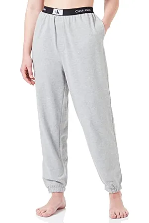 Calvin Klein Pantaloni da Jogging Donna Sweatpants Lunghi, (Grey Heather), S