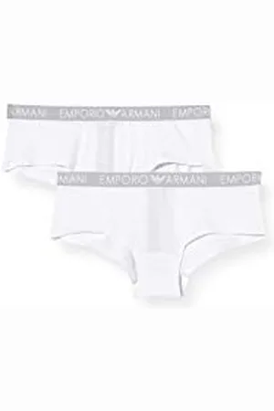Emporio Armani Emporio Armani Bi-pack Thong Iconic Cotton, Biancheria Intima Donna, (White), S