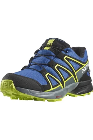 Salomon Speedcross Clima Scarpe Impermeabili Unisex da Passeggio ed Escursionismo per bambini, Calzata precisa, Aderenza, Comfort pratico, Nautical Blue/Black/Acid Lime, 39 EU