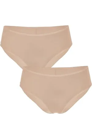 Lovable Slip Mutande in Microfibra Massima Invisibilità, Balze Elasticità Differenziata no Cuciture, Art. 0193, Pacco da 2 Invisible Donna, , M