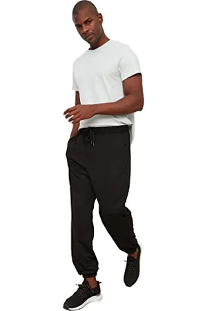 Trendyol Black Male Basic Oversize Fit Tracksuit Pantaloni della Tuta, S Uomini
