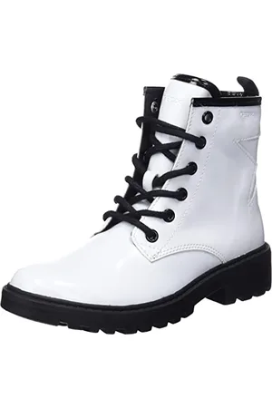 Geox J Casey Girl G, Stivaletti Bambine e ragazze, /Nero (White/Black), 30 EU