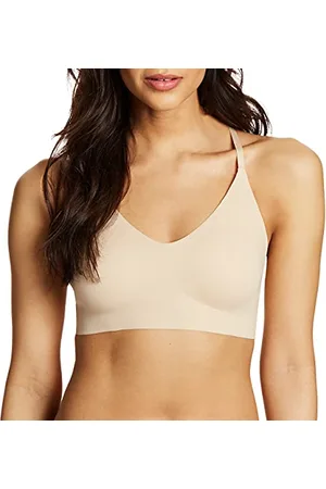 Maidenform Pure Comfort Donna Reggiseno con scollo a V sul retro in pizzo Pure Comfort, (Chiaro), M