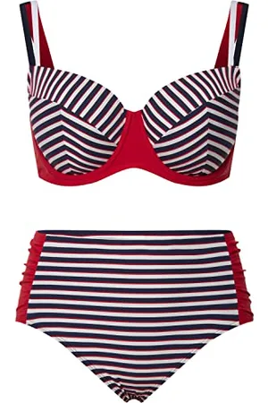 Ulla Popken Bikini con Struttura D Cup, Larissa Set, Colore: , 60 Donna