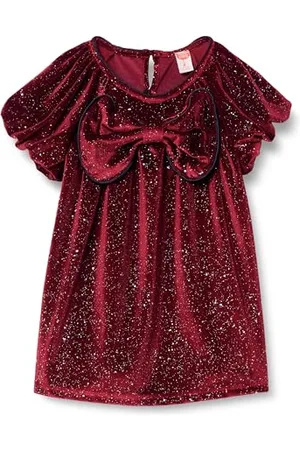 Koton Dress with Bowtie Short Sleeve Glitter Detail, Vestito Bambine, (467)