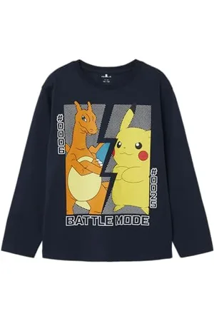 NAME IT NKMAMAS Pokemon LS NREG Top Box Noos Sky, Maglia a Maniche Lunghe Bambino,