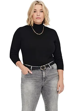 ONLY Carvenice Life LS Roll Pullover Noos Maglione Lavorato a Maglia, , 52-54 Donna