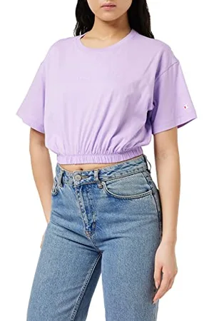 Champion Legacy American Classics Logo Crop Boxy S/S T-shirt, , M Donna