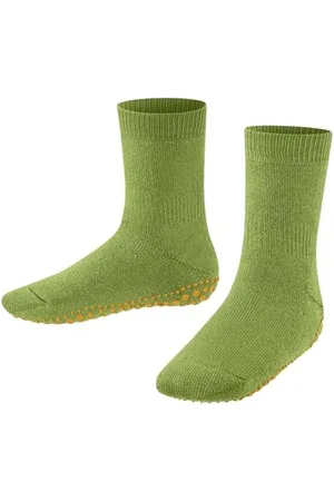 Falke Catspads K Hp cotone lana con suola in gomma 1 paio, Calze da casa Unisex - Bambini, , 31/34 EU