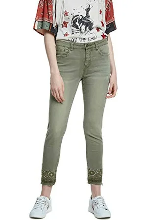 Desigual Pant_Oneil Pantaloni, ( Militar 4003), 42 (Taglia Produttore: 36) Donna