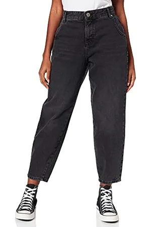 ONLY Onltroy Life Hw Carrot Ank, Jeans donna, (Black Denim), L/34