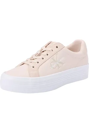 Calvin Klein Jeans Donna Sneakers Vulcanizzate Flatform Low Scarpe, Rosa (Whisper Pink/White), 40