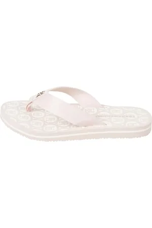 Tommy Hilfiger TH Emblem Beach Sandal FW0FW07900, Infradito Donna, Rosa (Whimsy Pink), 36 EU