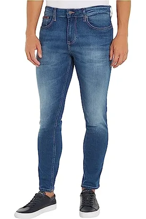 Tommy Hilfiger Austin Slim Tapered WMBS DM0DM09550 Pantaloni di Jeans, (Wilson Mid Blue Stretch), 38W / 34L Uomo