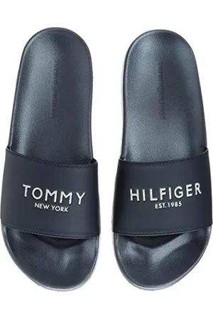 Tommy Hilfiger Scarpe da Mare Donna TH Glitter Pool Slide Ciabatte, Blu , 35 EU