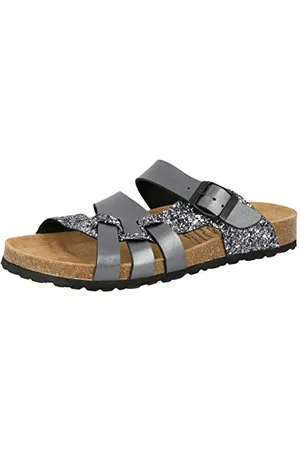 LICO Bioline Gleam, Ciabatte, Donna, Grigio (Anthracite), 38 EU