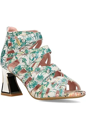 LAURA VITA JACBO 01, Sandali con Tacco Donna, Vert, 38 EU
